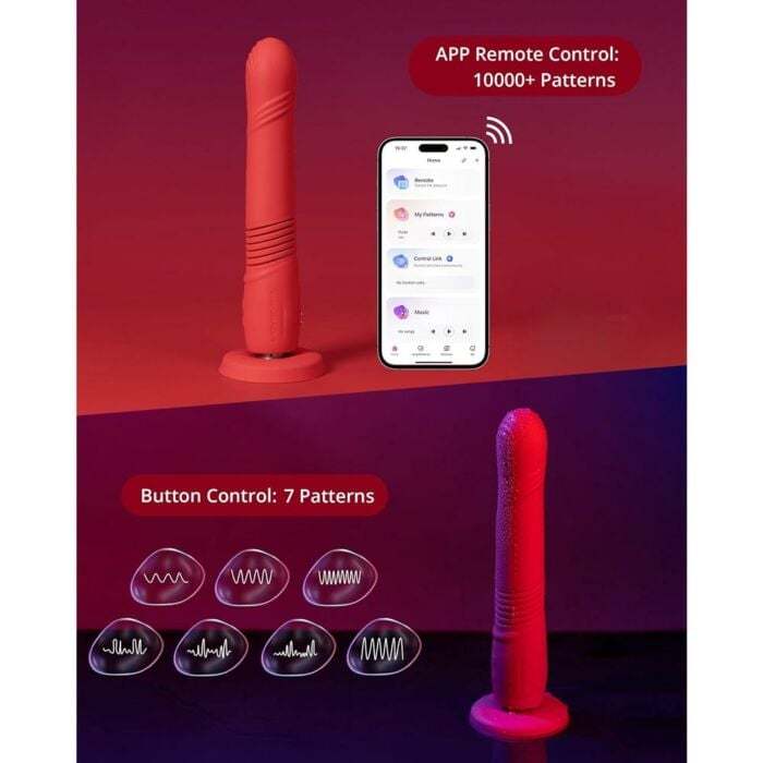 Lovense Gravity Bluetooth Automatic Thrusting & Vibrating Dildo | UberKinky